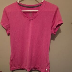 Energy Zone Pink Short Sleeve V-Neck Tee